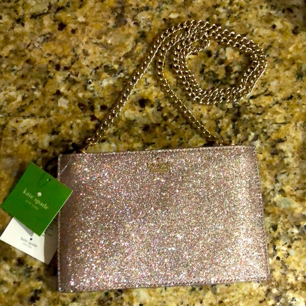Kate Spade ♠️ Burgess Court Mini Sima Glitter Bag